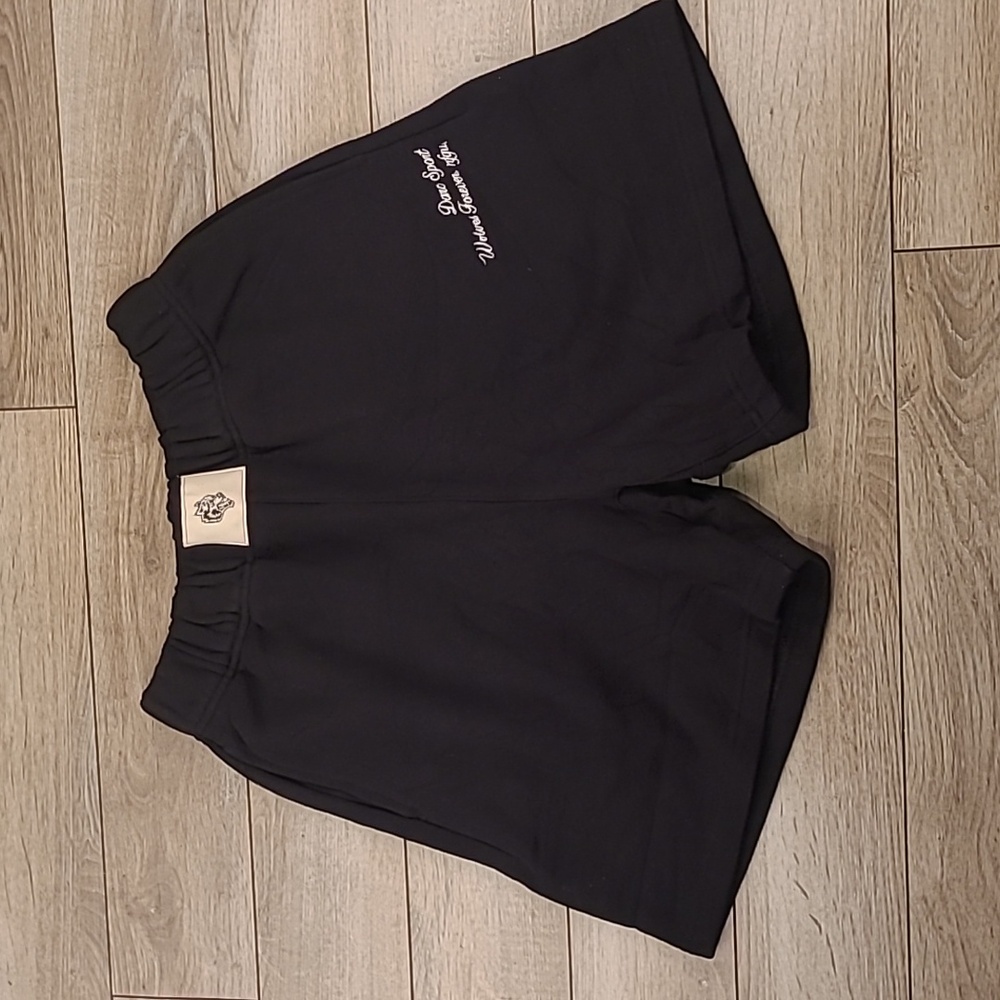 DARC SPORT Liam Limited Edition Black Cotton‎ Small Mens Casual Sweat Shorts NEW